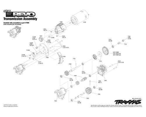 Bouwtekeningen Traxxas 1/16 E-Revo1